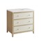 James Martin Vanities 36'' Single Vanity, Sunwashed Oak with Embossed Shagreen w/ 3 CM White Zeus Quartz Top D604-V36-SHG-3WZ - alternate 4